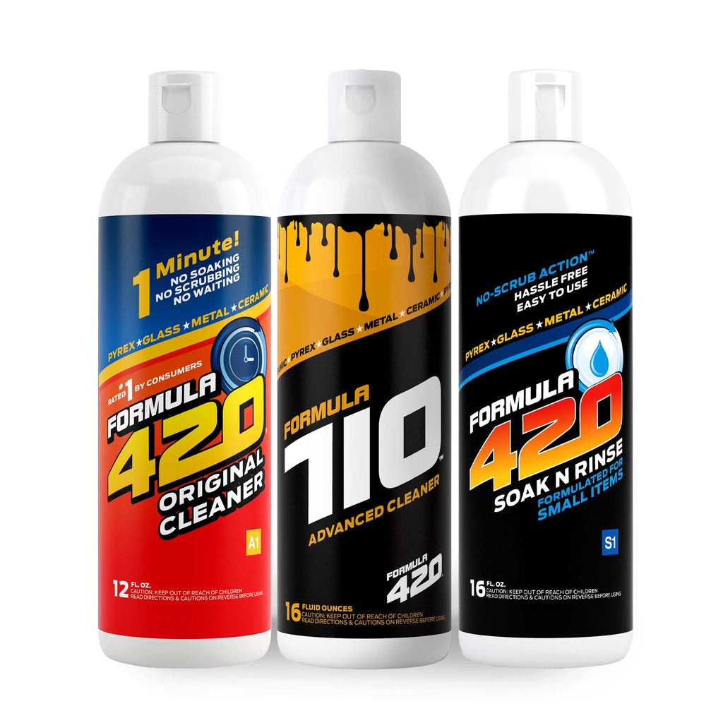 A1 - Formula 420 Original Cleaner / C1 - Formula 710 Advanced Cleaner / S1  - Formula 420 Soak-N-Rinse