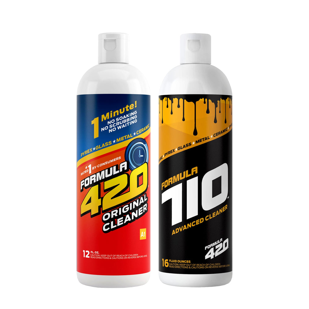 Bong Cleaner - A1 - Formula 420 Original Cleaner & C1 - Formula 710 Advanced Cleaner - Best Bong Cleaner - Glass Pipe Cleaner