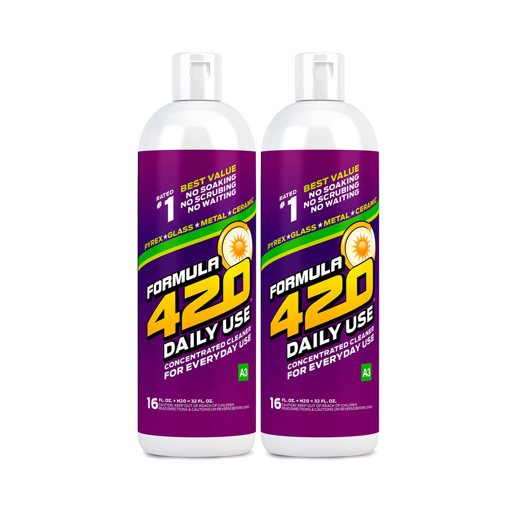 Bong Cleaner - A3 – FORMULA 420 DAILY USE CONCENTRATE 2 PACK - Best Bong Cleaner - Glass Pipe Cleaner