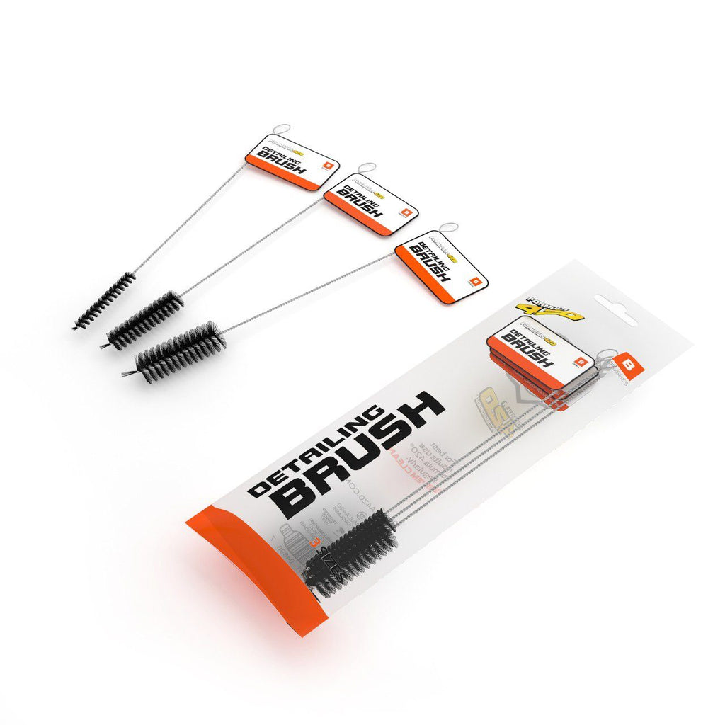 Bong Cleaner - BR – Formula 420 Detailing Brush Set of 3 - Best Bong Cleaner - Glass Pipe Cleaner