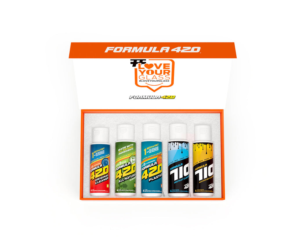 Bong Cleaner - Formula 420 & Formula 710 Limited Edition Gift Set - 5 Pack of Cleaners - 4oz Magnet - Best Bong Cleaner - Glass Pipe Cleaner