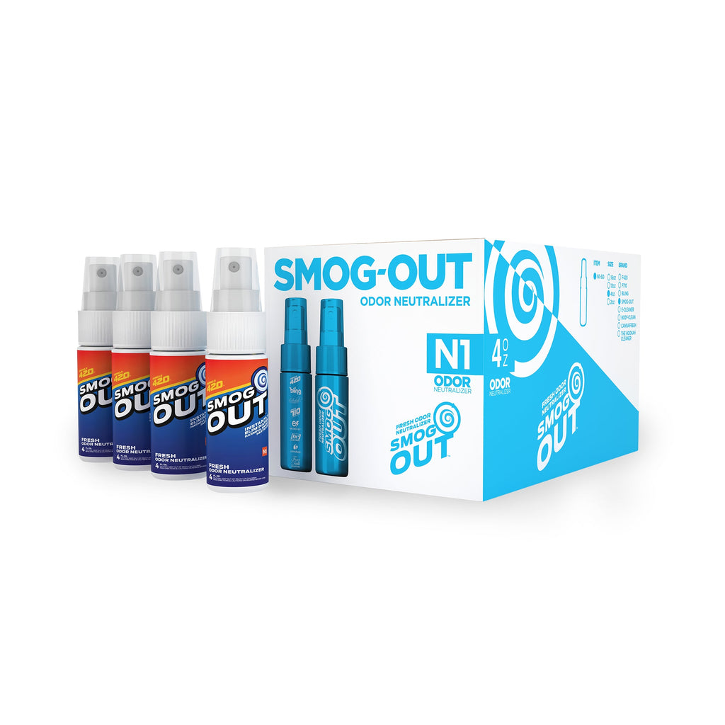 Bong Cleaner - N1 - Smog-Out Odor Neutralizer - CASE OF 24 BOTTLES - Best Bong Cleaner - Glass Pipe Cleaner